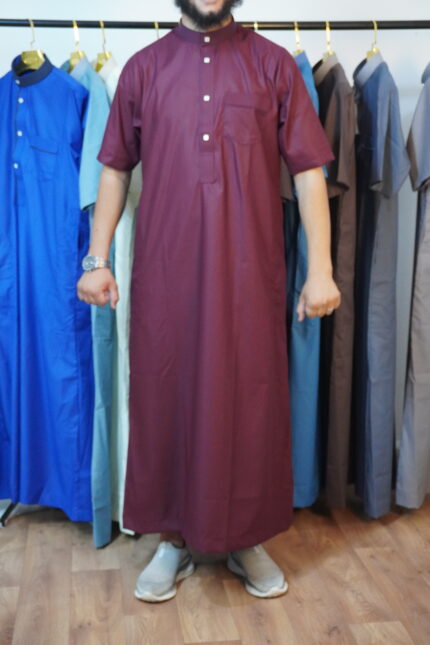 قميص الفوزان -عنابي